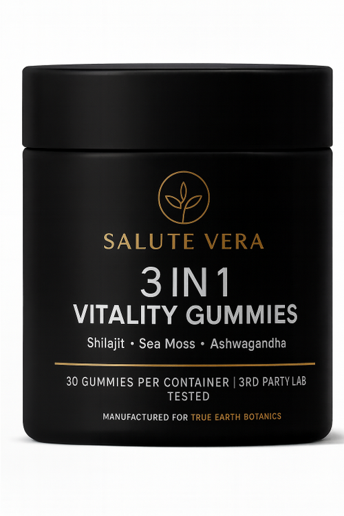 3-in-1 Vitality Gummies – Shilajit, Sea Moss & Ashwagandha | All-Natural & 100% Vegan | Non-GMO |